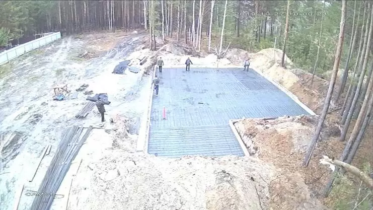 Фундаментная плита 190 м2 п. Андреевский.